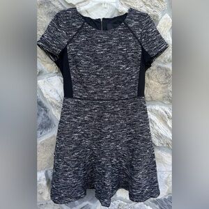 J. Crew Tweed Dress Sz 10 Black Career Wear Interview Preppy Academia Teacher